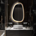 Asymmetrischer Spiegel mit LED-Beleuchtung Dali – Bild 11