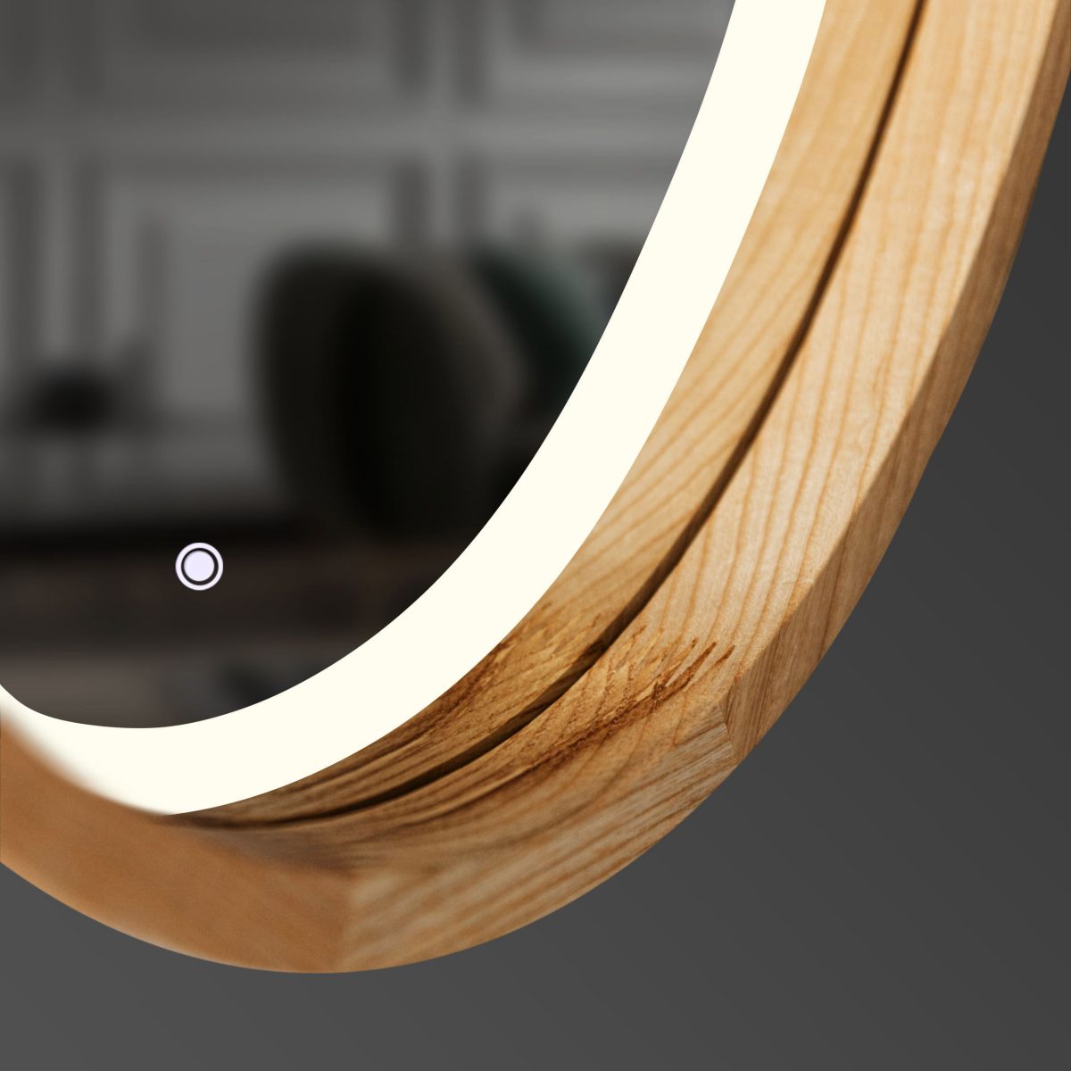 Miroir ovale avec éclairage LED Evolution – Image 3