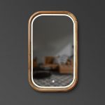 Miroir rectangulaire avec éclairage LED Reliability