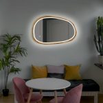 Asymmetrischer Spiegel mit LED-Beleuchtung Dali – Bild 10