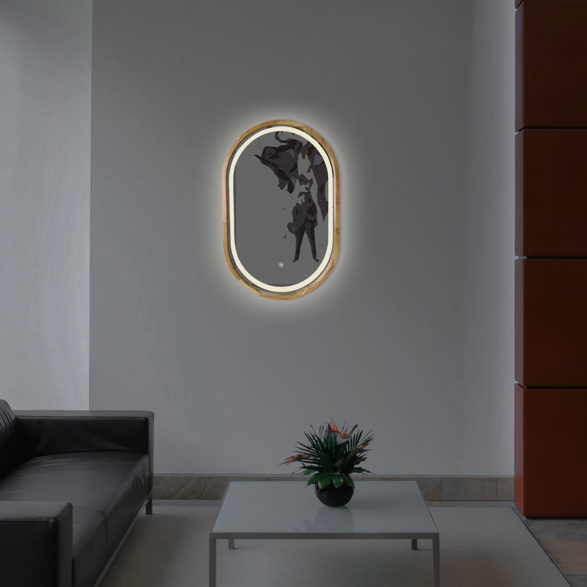 Kapsel Spiegel mit LED-Beleuchtung Freedom – Bild 7