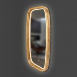 Rechteckiger Spiegel Ellipse mit LED-Beleuchtung New Art – Bild 3