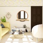 Round mirror with shelf Sunrise - Image 10