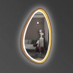 Asymmetrischer Spiegel mit LED-Beleuchtung Breton – Bild 3