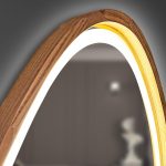 Asymmetrischer Spiegel mit LED-Beleuchtung Breton – Bild 4