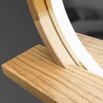 LED Round mirror with asymmetrical shelf Sunset - Image 5