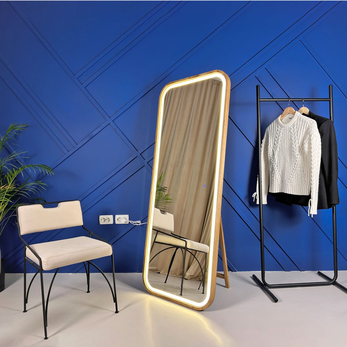Rectangular floor mirror Reliability Slim LED - Image 6