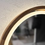 Growth mirror capsule with LED lighting in a wooden frame - Image 3