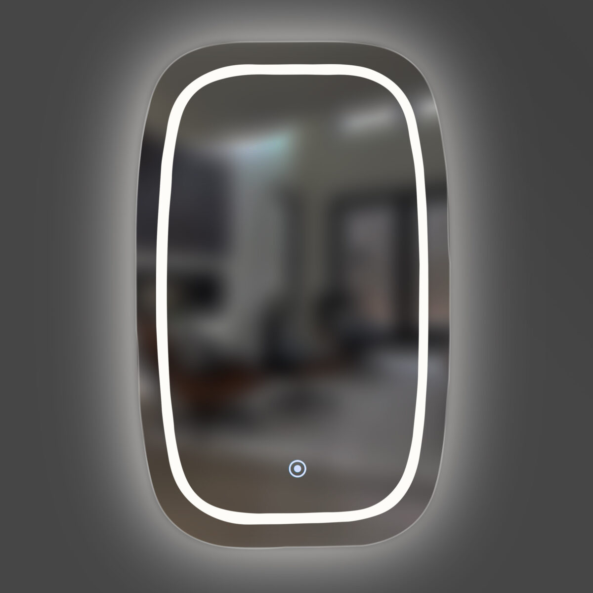 Rechteckiger Spiegel Ellipse mit LED-Beleuchtung New Art ONE – Bild 1
