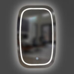 Rechteckiger Spiegel Ellipse mit LED-Beleuchtung New Art ONE